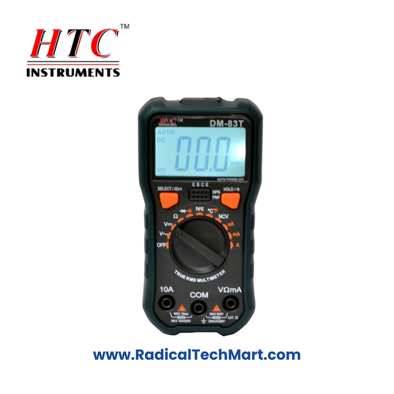 HTC DM-83T Digital Multimeter with True RMS, NCV, and Torch Function HTC DM-83T Digital Multimeter with True RMS, NCV, and Torch Function