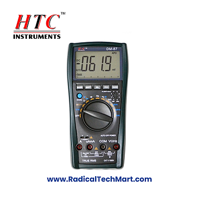 HTC DM-87 Digit Multimeter for accurate voltage and current measurements.