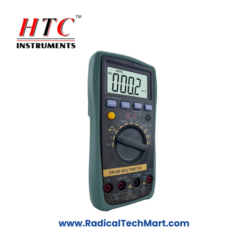 HTC DM-88 Digital Multimeter with Backlight and True RMS