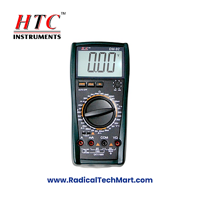 HTC DM-92 Digit Manual Multimeter with 1999 Count and Backlight Display