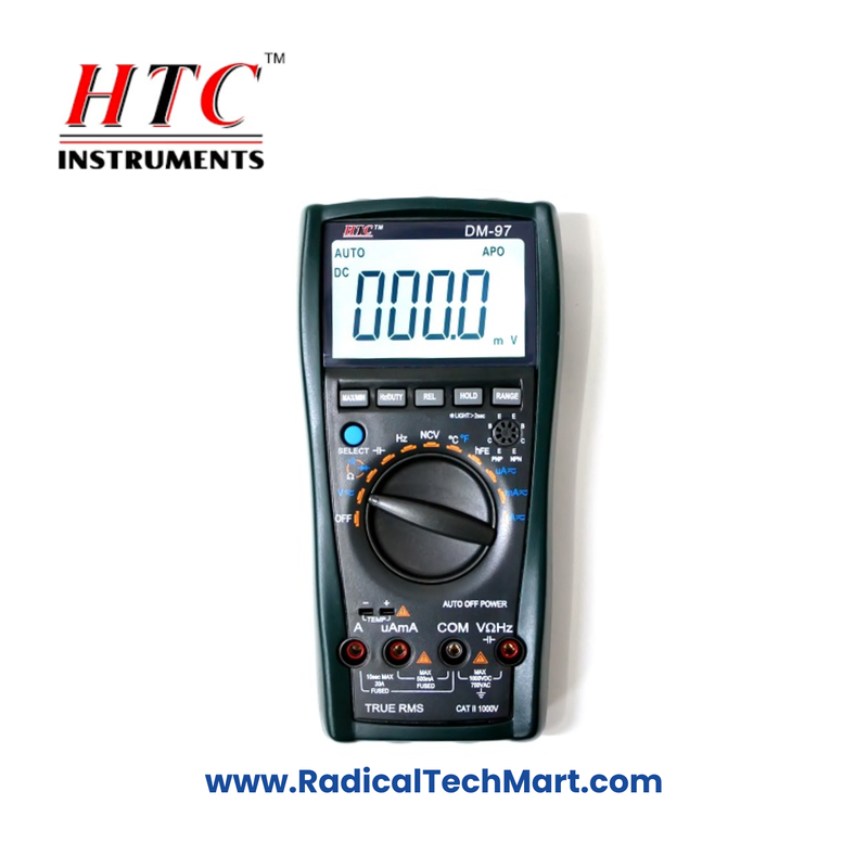 HTC DM-97 True RMS Digital Multimeter with NCV and Thermocouple HTC DM-97 True RMS Digital Multimeter with NCV and Thermocouple