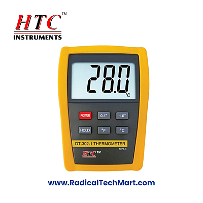 HTC DT-302-1 High Accuracy Digital Thermometer with Large LCD
