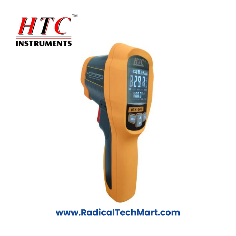 HTC IRX-64 Infrared Thermometer with Color LCD and Type K Probe