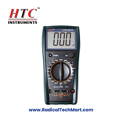 HTC LCR-4070 Digital Capacitance Meter with Display and Carrying Case