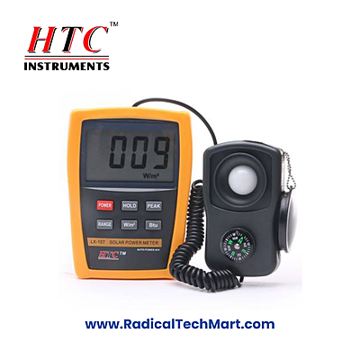 HTC Instruments LX 107 Solar Power Meter with Digital Display and Compass