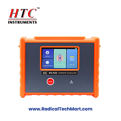 HTC MO-5252 Milli Micro Ohm Meter – Front View with LCD Display