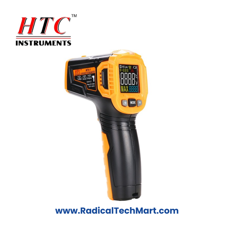 HTC MTX-1 Infrared Thermometer with Color LED Display and Laser Targeting