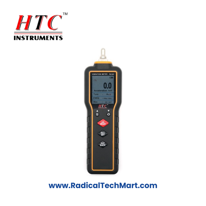 PVB-805 Vibration Meter with a compact design for industrial vibration testing