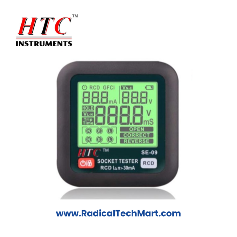 HTC SE-09 Socket Tester - Professional Electrical Inspection Tool HTC SE-09 Socket Tester - Professional Electrical Inspection Tool