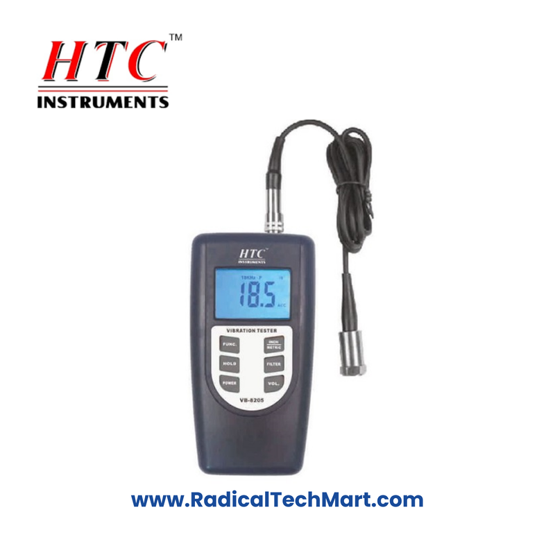 HTC VB-8205 Vibration Meter with probes and carrying case HTC VB-8205 Vibration Meter with probes and carrying case