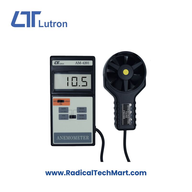 Lutron AM-4201 Digital Anemometer with LCD Display Lutron AM-4201 Digital Anemometer with LCD Display