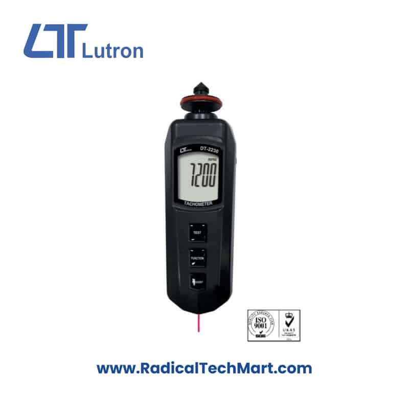 Lutron DT-2230 Pocket Contact Tachometer β Compact Dual Mode RPM Meter Lutron DT-2230 Pocket Contact Tachometer β Compact Dual Mode RPM Meter
