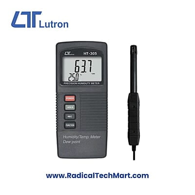 Lutron HT-305 Portable Temperature and Humidity Meter with LCD Display
