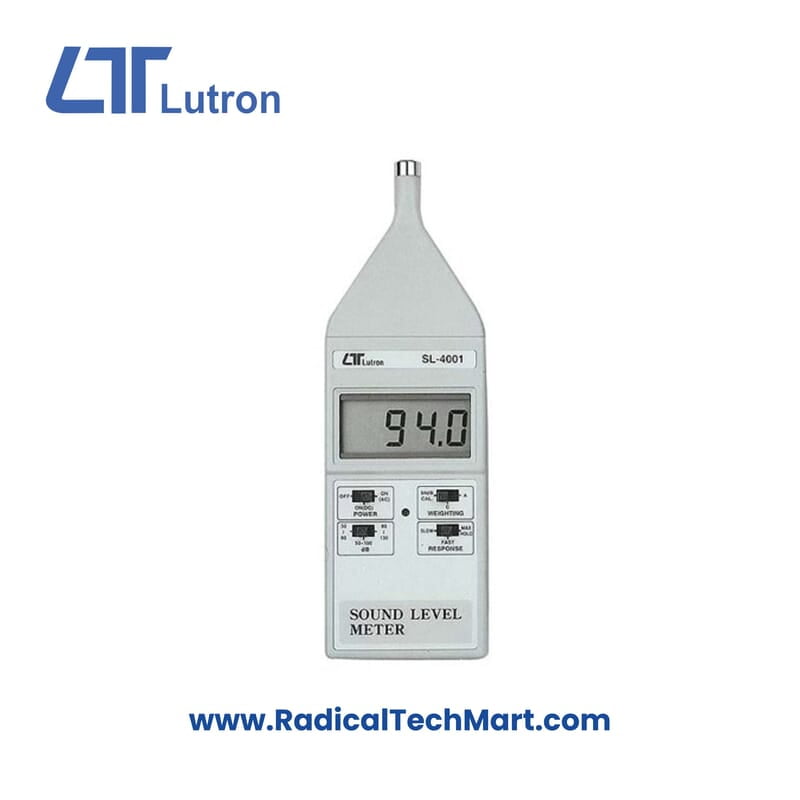 Lutron SL-4001 Electronic Sound Level Meter with LCD Display and A/C Weighting Lutron SL-4001 Electronic Sound Level Meter with LCD Display and A/C Weighting