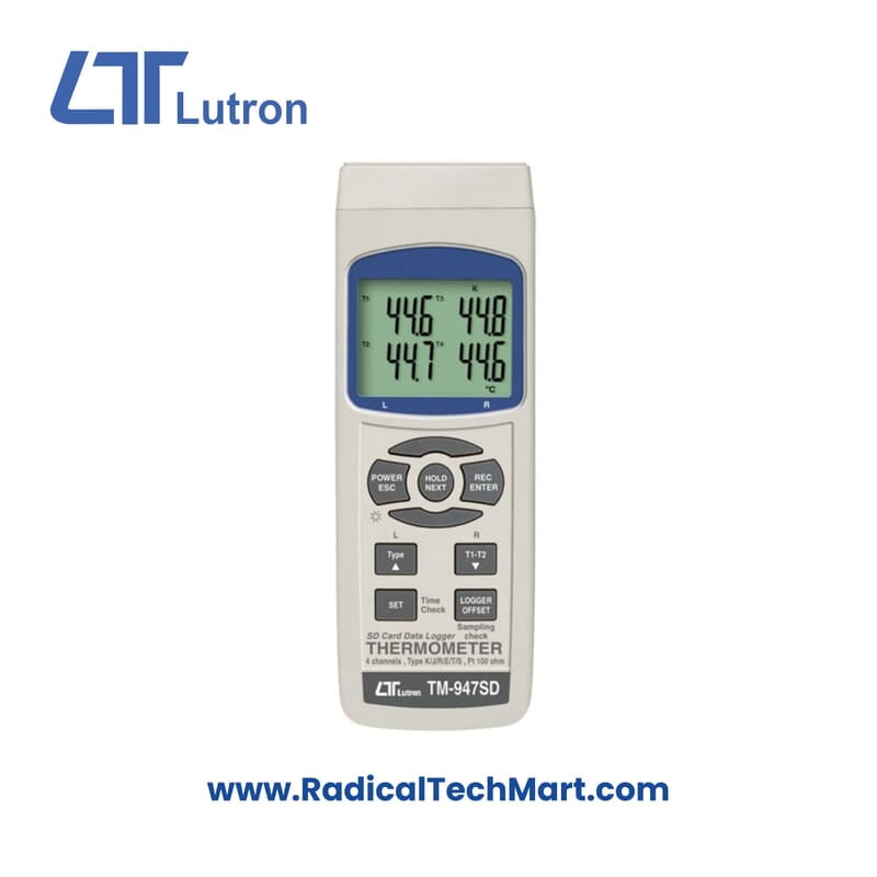 Lutron TM-947SD Multi-Channel Thermometer with SD Card Data Logging