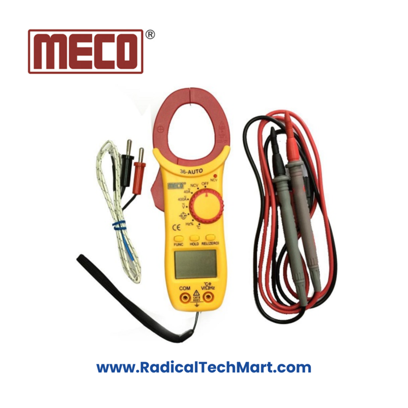 Meco 36-Auto BL Digital Clamp Meter with Display and Probes