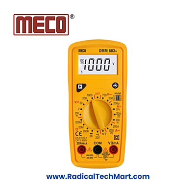 MECO DMM 603+ 3½ Digit 2000 counts Digital Multimeter