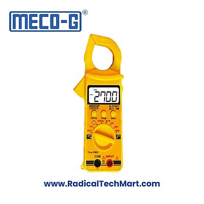 MECO-G R-2700T TRMS Digital Clamp Meter with Test Leads and Carrying Case