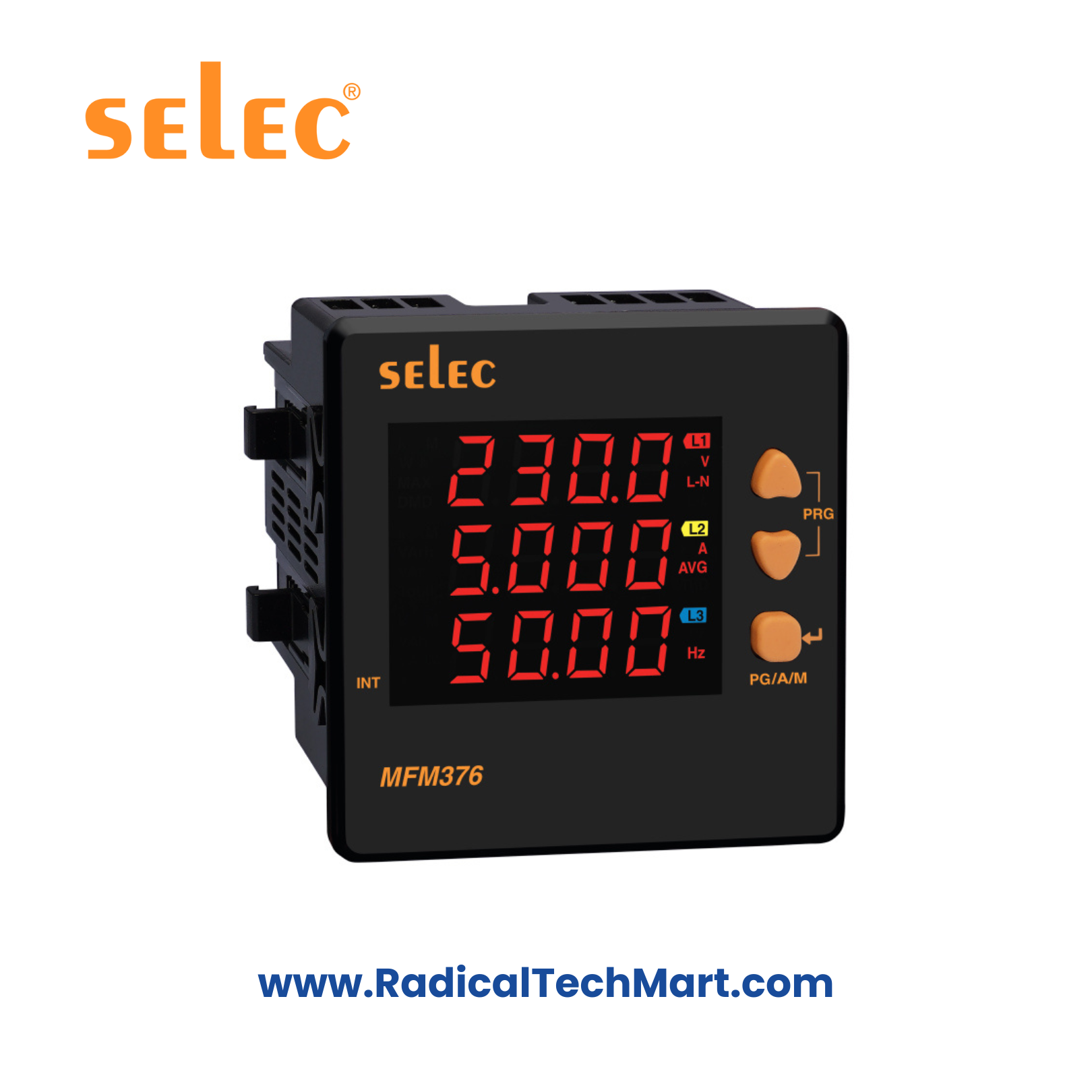 Selec MFM376 LED Multifunction Meter with RS485 Communication
