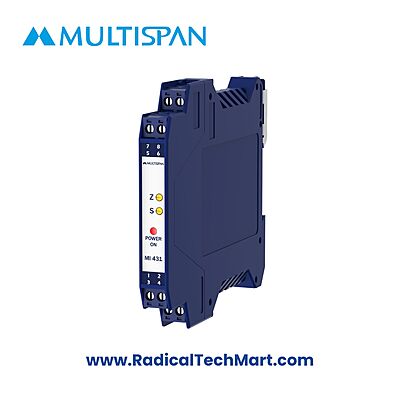 Multispan MI-431 Slim Signal Isolator – Compact DIN Rail Analog Isolator