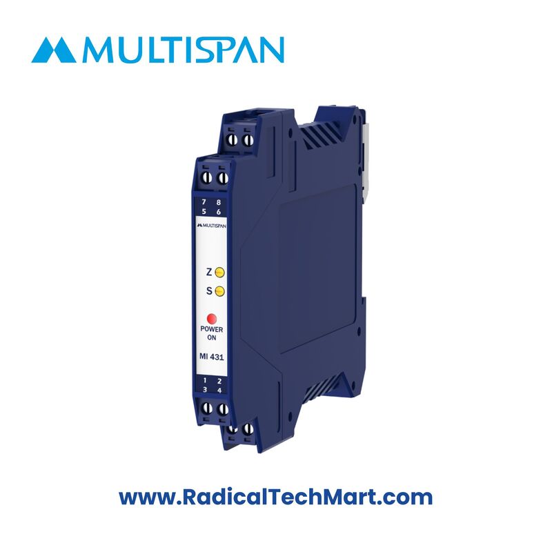 Multispan MI-431 Slim Signal Isolator – Compact DIN Rail Analog Isolator Multispan MI-431 Slim Signal Isolator – Compact DIN Rail Analog Isolator