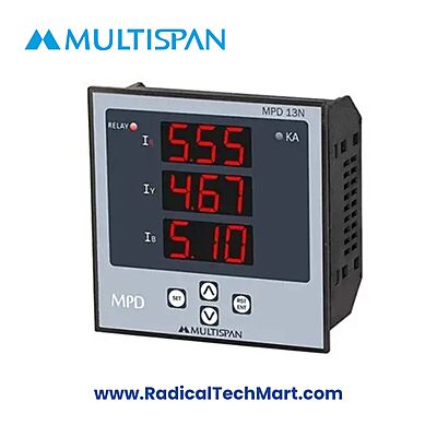 Multispan MPD-13N 3 Phase Protection Relay Panel Mounted Device
