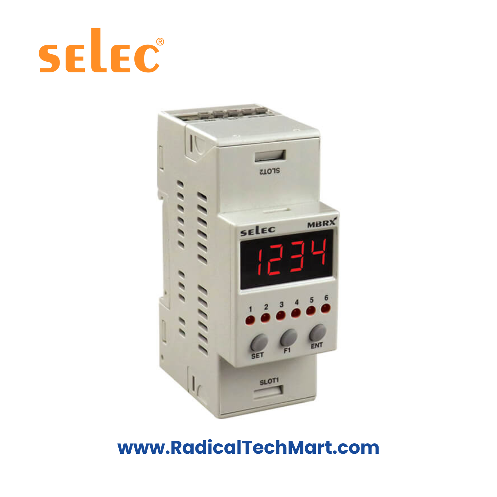 Selec MiBRX 2M Sized Modular PLC with LED Display