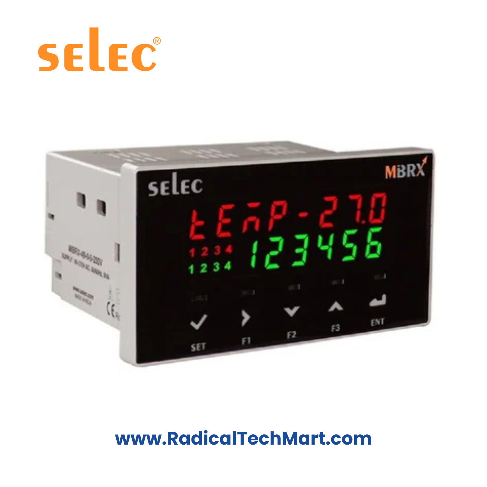 Selec MiBRX 48X96 Modular PLC – Compact Panel Mount PLC with LED Display