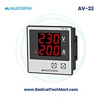 Multispan AV Series Amp + Volt Combined Meter | Dual Display | CT Programmable & 30A Direct | Panel Mount
Multispan AV Series Amp + Volt Combined Meter | Dual Display | CT Programmable & 30A Direct | Panel Mount