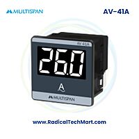 Multispan AV-A Series Digital Ampere Meter | Built-in 30A CT | LED Display | 230V AC