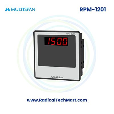Multispan RPM Series Digital RPM Indicator | 4-Digit Display | Proximity/Micro Switch Input | 100–270V AC
