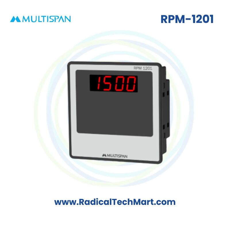 Multispan RPM Series Digital RPM Indicator | 4-Digit Display | Proximity/Micro Switch Input | 100β270V AC
Multispan RPM Series Digital RPM Indicator | 4-Digit Display | Proximity/Micro Switch Input | 100β270V AC