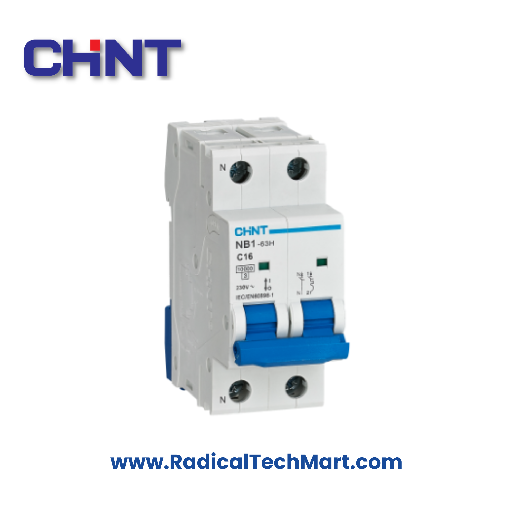 CHINT NB1-63H 2 Pole C Curve MCB