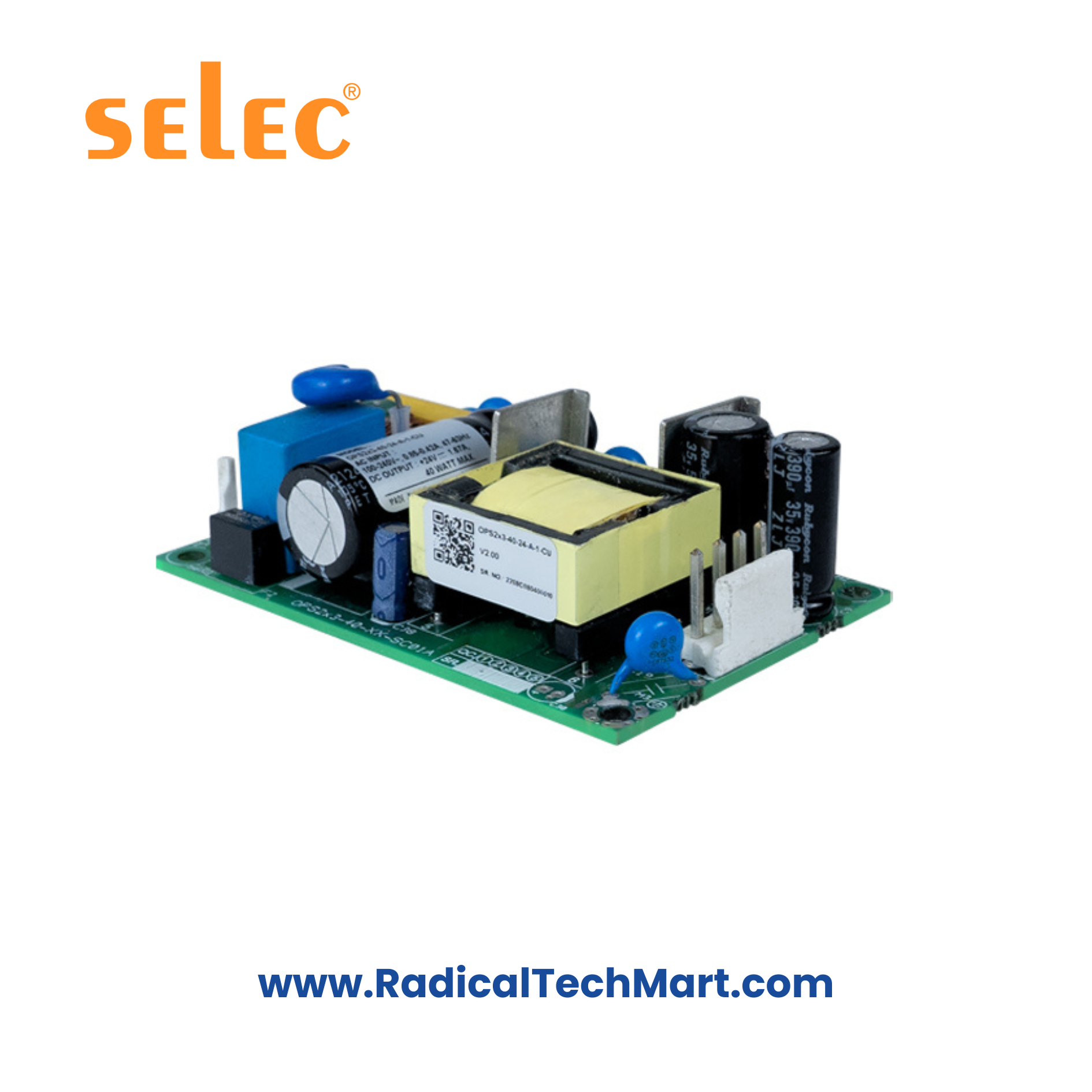 Selec OPS2x3-40 Open Frame Power Supply 40W