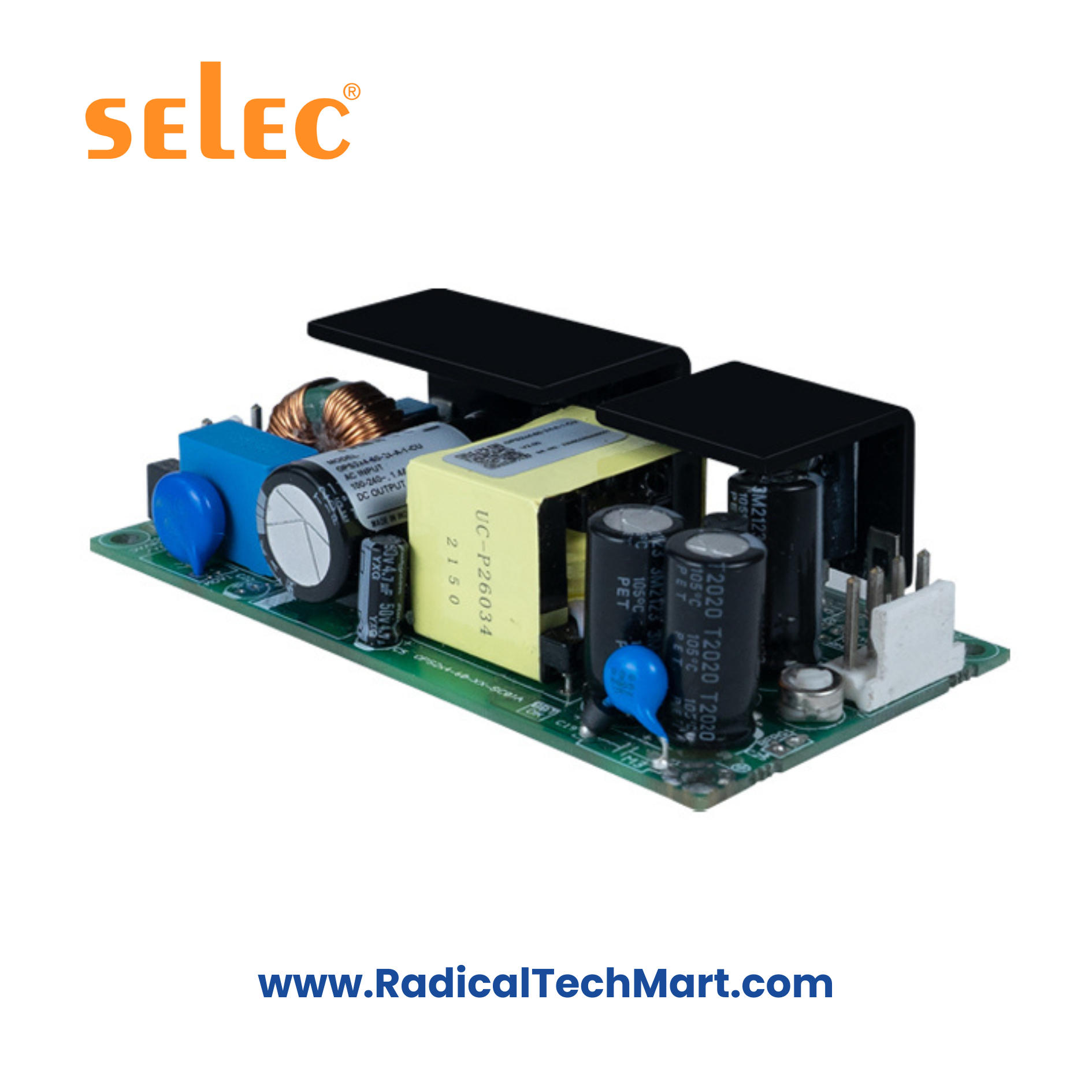 Selec OPS2X4-60 Open Frame Power Supply - 60W Convection Cooled PSU Selec OPS2X4-60 Open Frame Power Supply - 60W Convection Cooled PSU