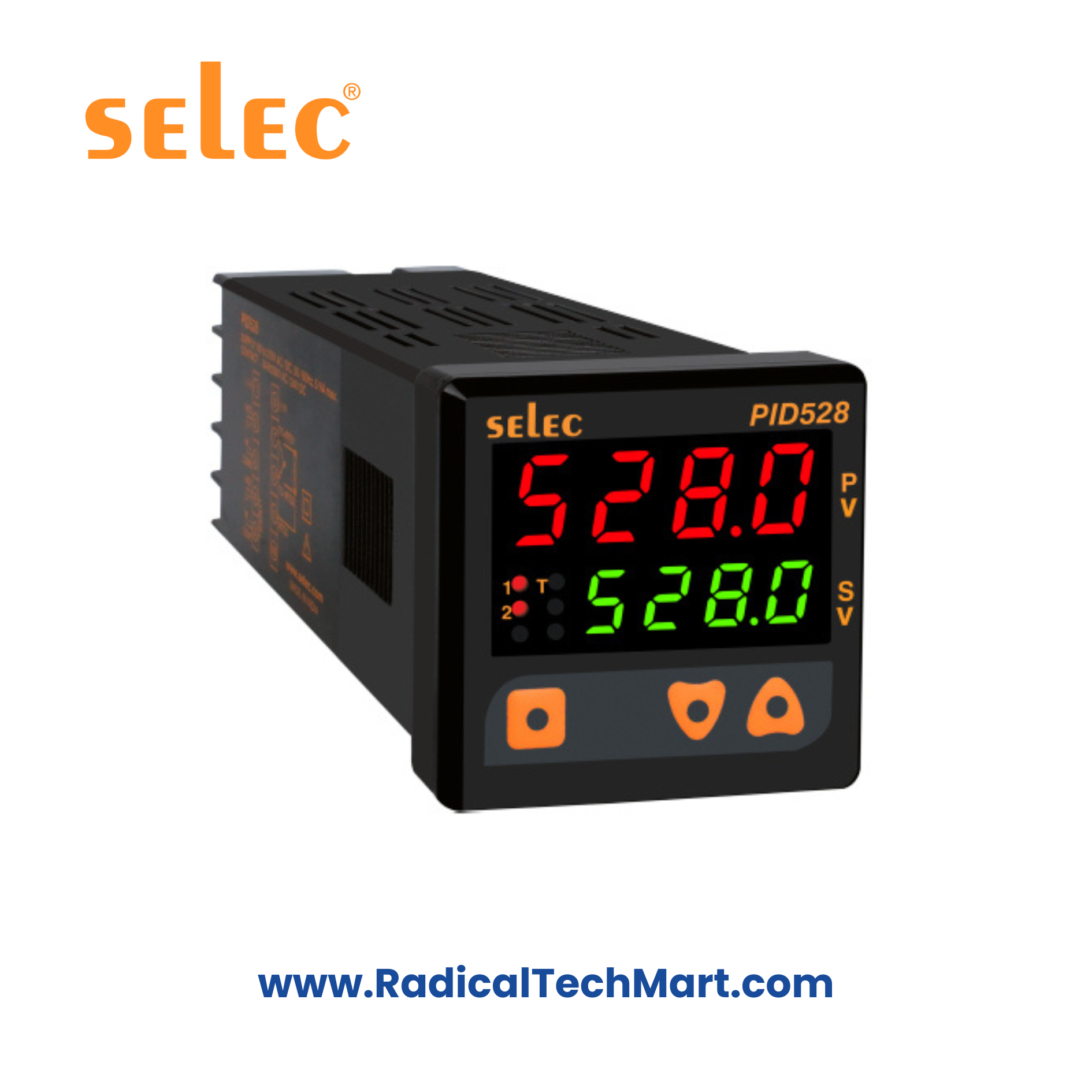 Selec PID528 Dual Display PID Temperature Controller with TC/RTD Input