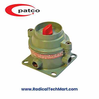 Patco FLP/WP Direct Entry Rotary Switch – Zone 1 & 2 Flameproof Switch for Hazardous Areas