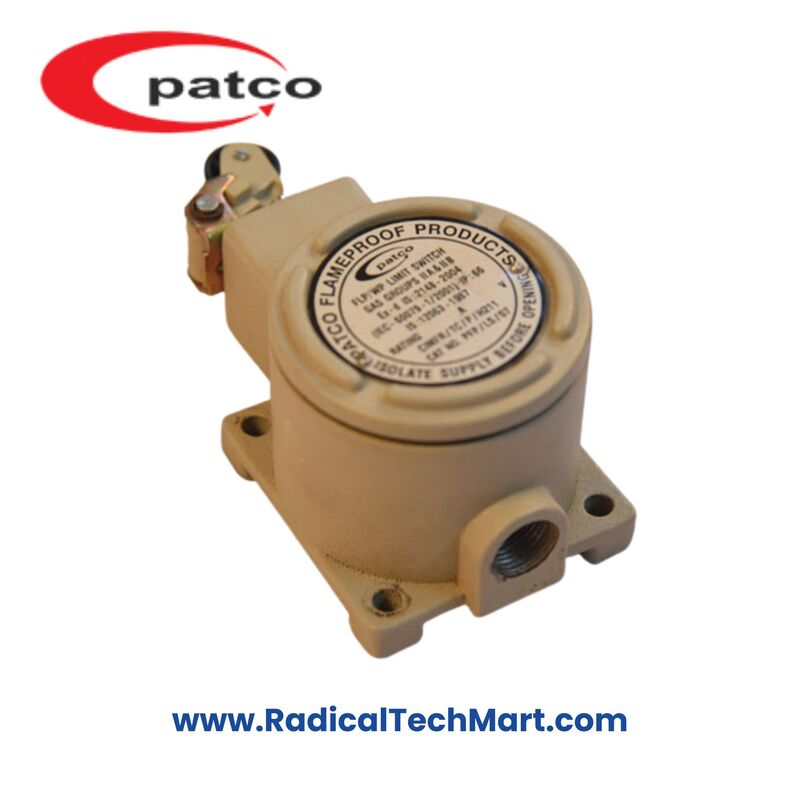 Patco FLP/WP Limit Switch with Flameproof IP66 Design for Hazardous Area Use Patco FLP/WP Limit Switch with Flameproof IP66 Design for Hazardous Area Use