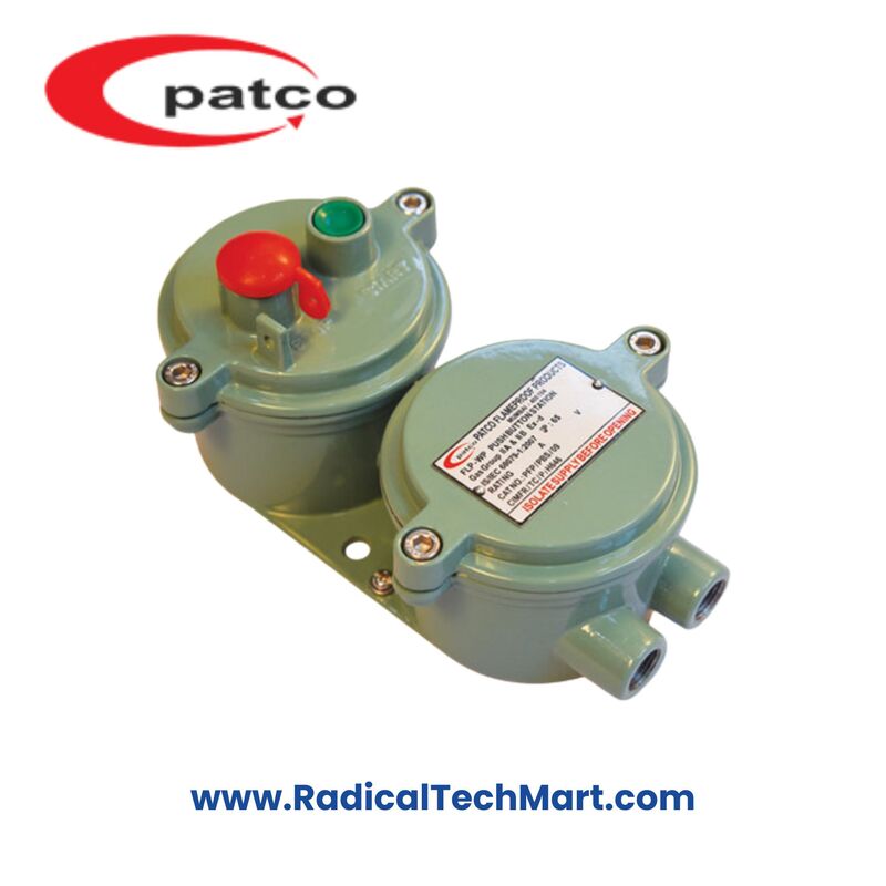 Patco FLP/WP Push Button Station with Start and Pad-Lockable Stop for Hazardous Area Control Patco FLP/WP Push Button Station with Start and Pad-Lockable Stop for Hazardous Area Control