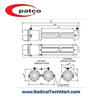 Patco FLP/WP Flameproof Tube Light Fitting for Hazardous Zones with LED and Fluorescent Options