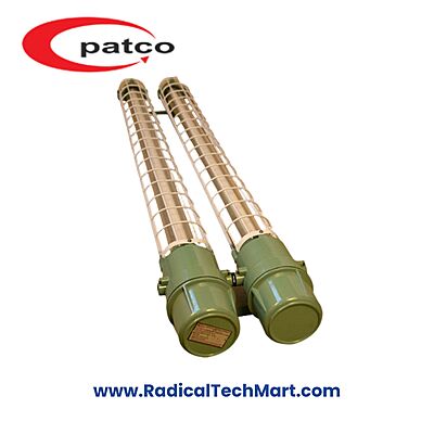 Patco FLP/WP Flameproof Tube Light Fitting for Hazardous Zones with LED and Fluorescent Options