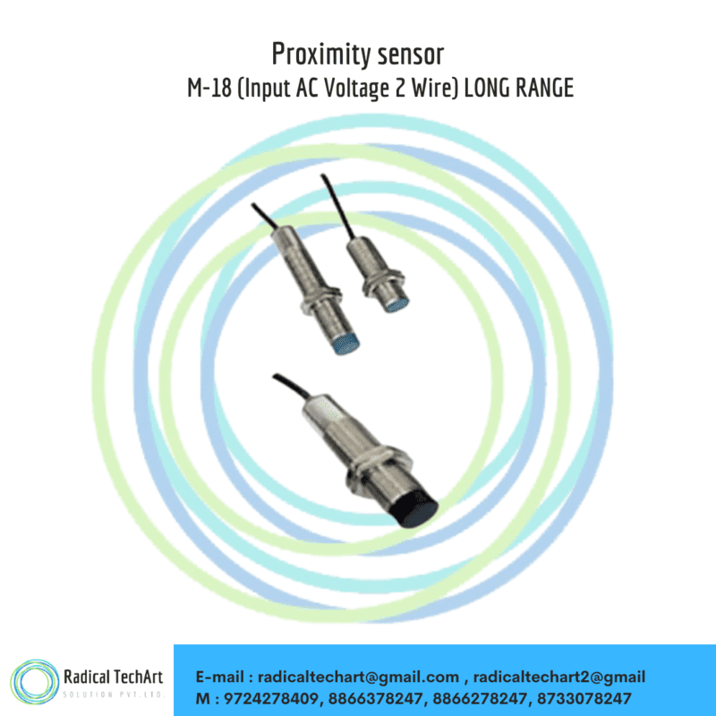 M-18 (Input AC Voltage 2 Wire) LONG RANGE  Proximity sensor