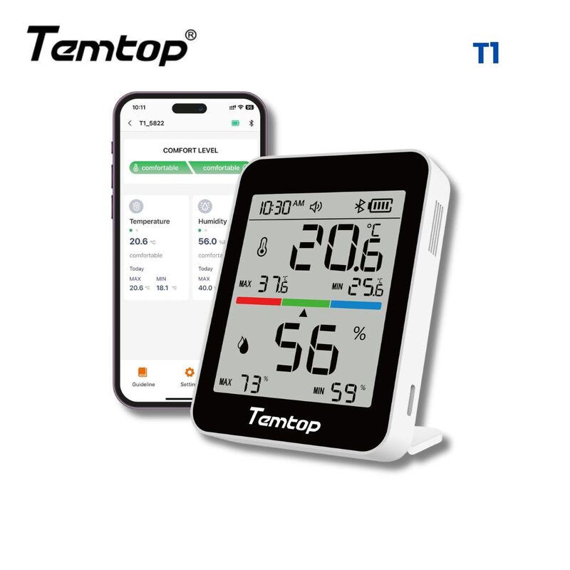 Temtop T1 Bluetooth Indoor Thermometer & Hygrometer