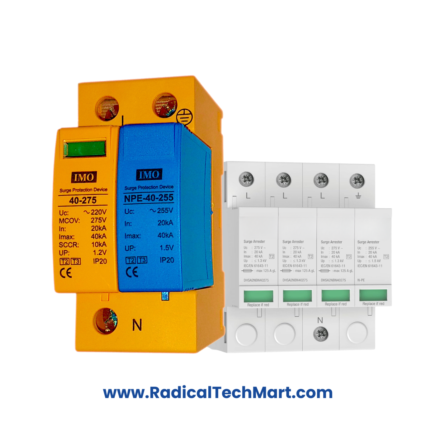 DX-SPD Surge Protecting Devices | 2-Pole, 4-Pole AC & DC Surge Protection