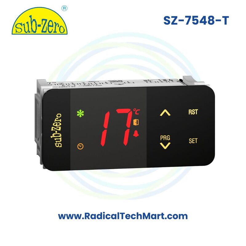SZ-7548T | Panel AC Temperature Controller with 20A Relay & Door Fault Input