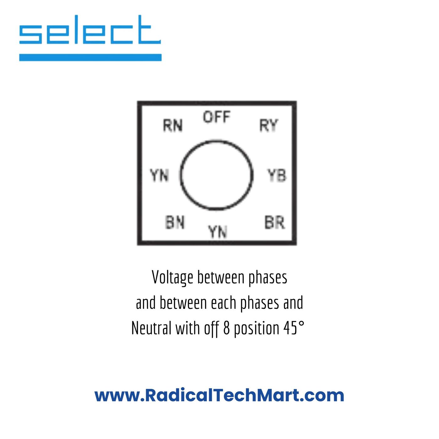 Select Voltmeter Selector Switches | Buy Online
