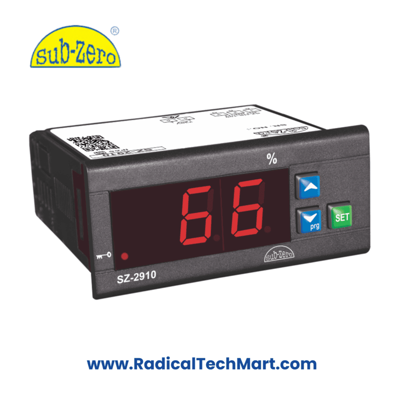 Sub-Zero SZ-2910 Digital Temperature Indicator front view with LED display and input ports