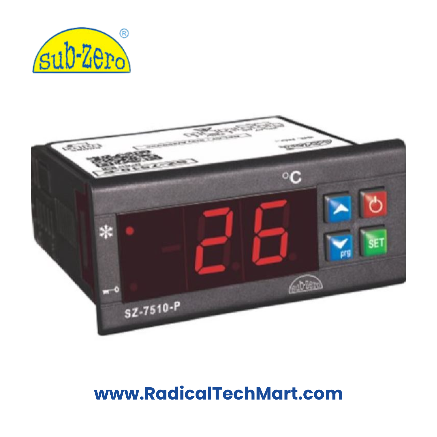 Sub-Zero SZ-7510-P-DI Digital Temperature Indicator front panel view