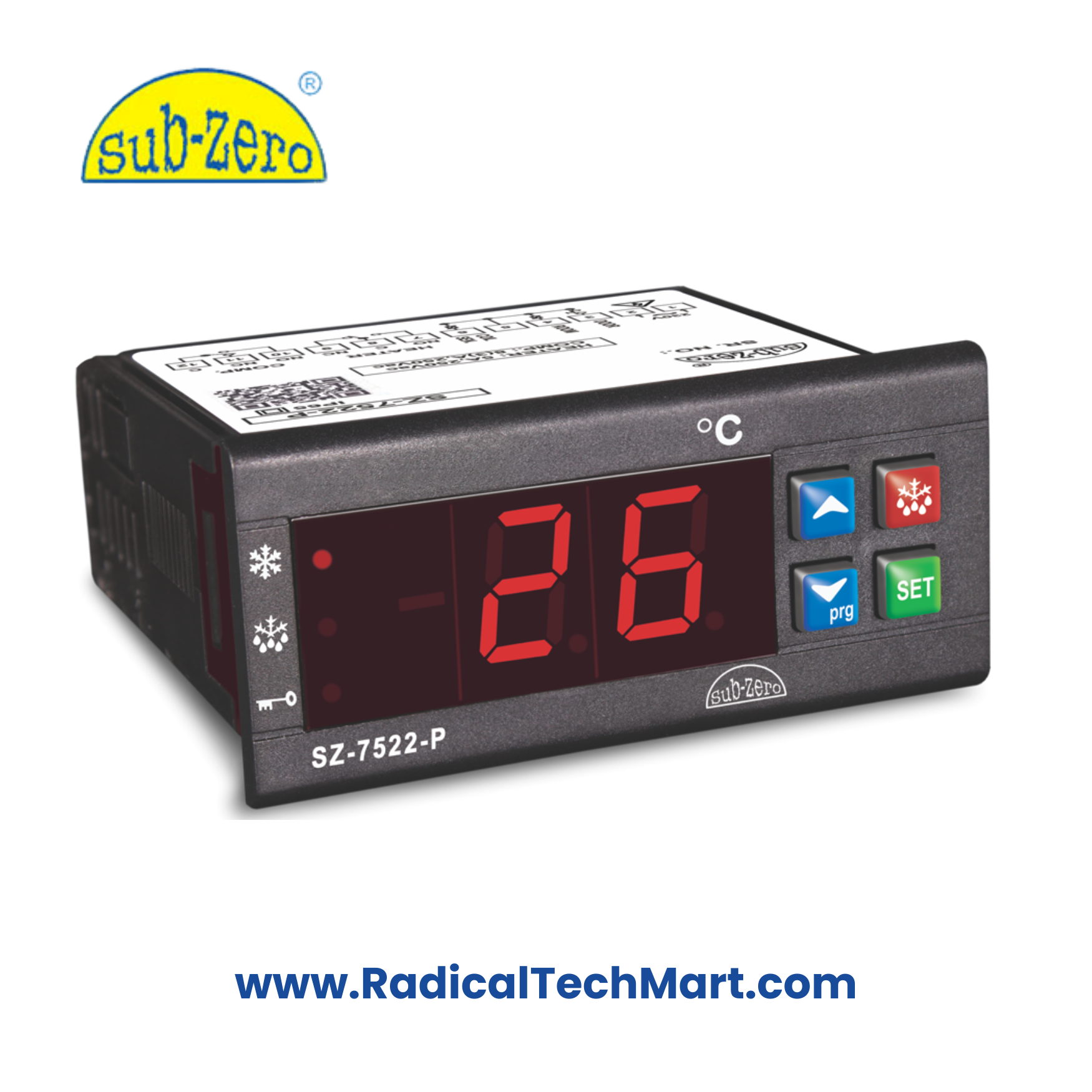Sub-Zero SZ-7522-P Digital Temperature Controller Front View