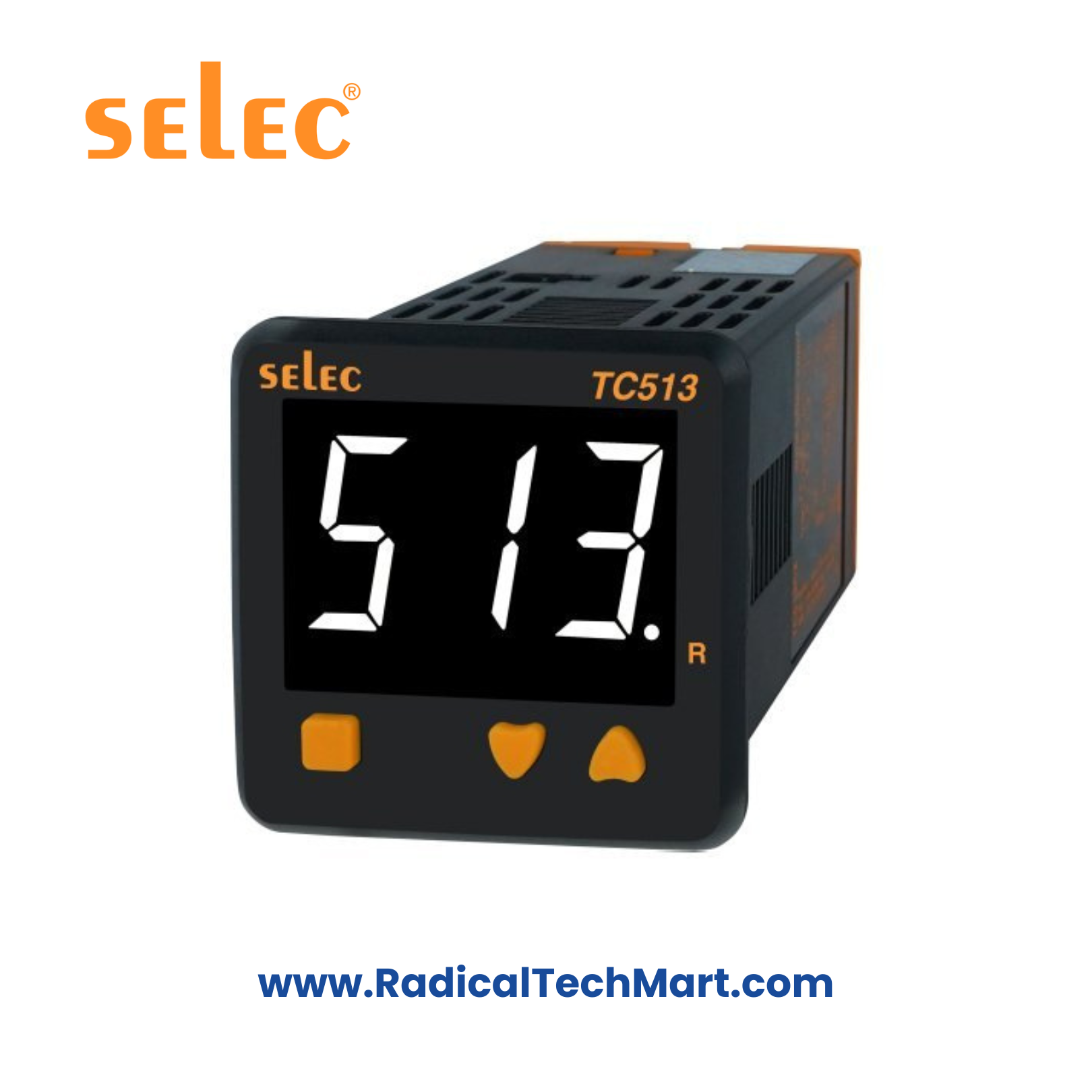 Selec TC513CX PID Temperature Controller – Front View